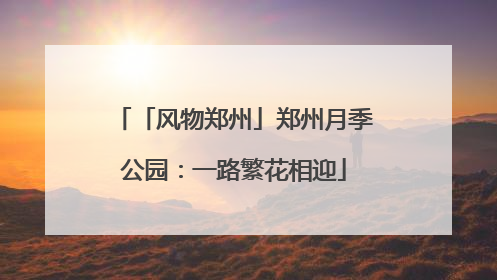 「风物郑州」郑州月季公园：一路繁花相迎