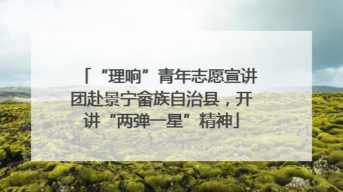 “理响”青年志愿宣讲团赴景宁畲族自治县，开讲“两弹一星”精神