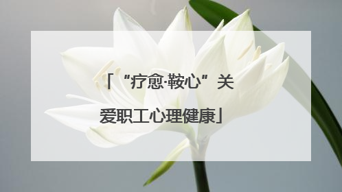 “疗愈·鞍心”关爱职工心理健康