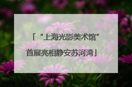 “上海光影美术馆”首展亮相静安苏河湾