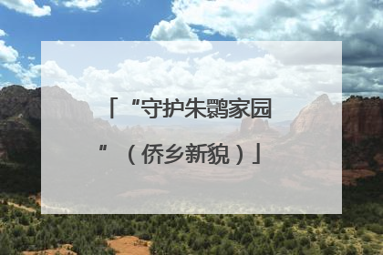 “守护朱鹮家园”（侨乡新貌）