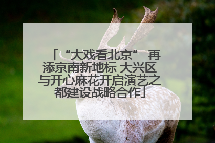 “大戏看北京” 再添京南新地标 大兴区与开心麻花开启演艺之都建设战略合作