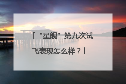 “星舰”第九次试飞表现怎么样？