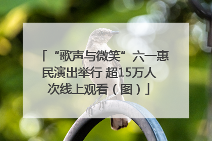 “歌声与微笑”六一惠民演出举行 超15万人次线上观看（图）