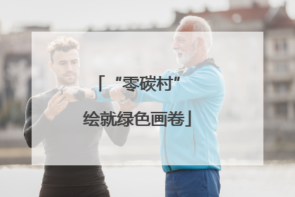 “零碳村” 绘就绿色画卷
