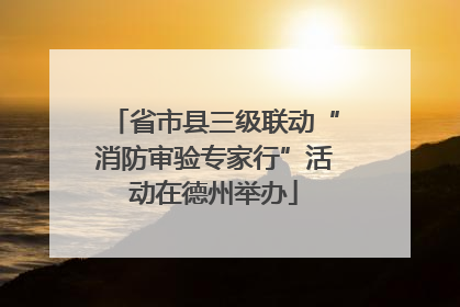 省市县三级联动“消防审验专家行”活动在德州举办