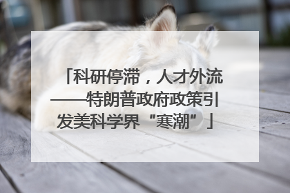 科研停滞，人才外流——特朗普政府政策引发美科学界“寒潮”
