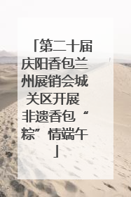 第二十届庆阳香包兰州展销会城关区开展 非遗香包“粽”情端午