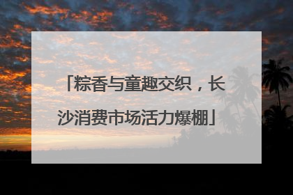 粽香与童趣交织，长沙消费市场活力爆棚