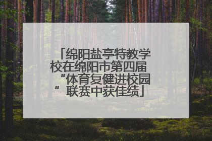绵阳盐亭特教学校在绵阳市第四届“体育复健进校园”联赛中获佳绩