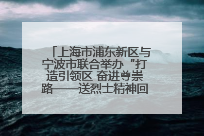 上海市浦东新区与宁波市联合举办“打造引领区 奋进尊崇路——送烈士精神回家乡”主题活动