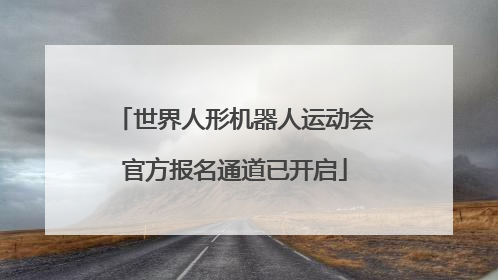 世界人形机器人运动会官方报名通道已开启