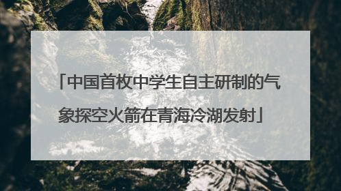 中国首枚中学生自主研制的气象探空火箭在青海冷湖发射
