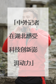 中外记者在湖北感受科技创新澎湃动力