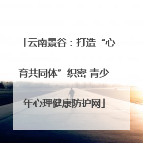 云南景谷：打造“心育共同体”织密 青少年心理健康防护网