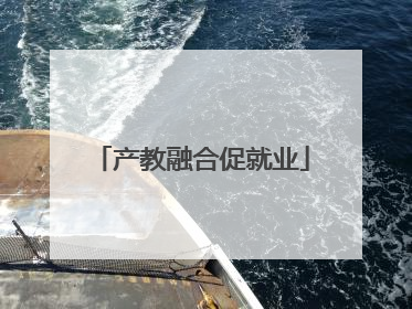 产教融合促就业