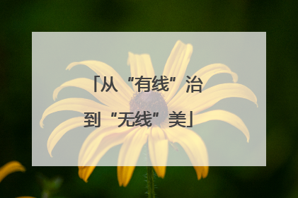 从“有线”治到“无线”美