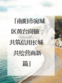南阳市宛城区黄台岗镇：共筑信用长城 共绘营商新篇