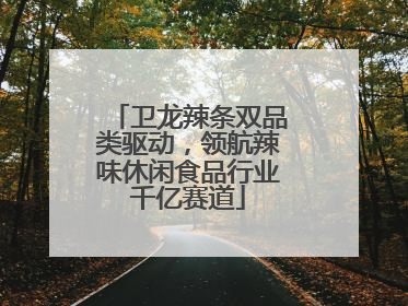 卫龙辣条双品类驱动，领航辣味休闲食品行业千亿赛道