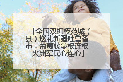 全国双拥模范城（县）巡礼新疆吐鲁番市：葡萄藤蔓根连根 火洲军民心连心