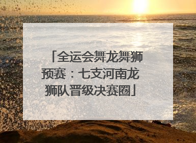 全运会舞龙舞狮预赛：七支河南龙狮队晋级决赛圈