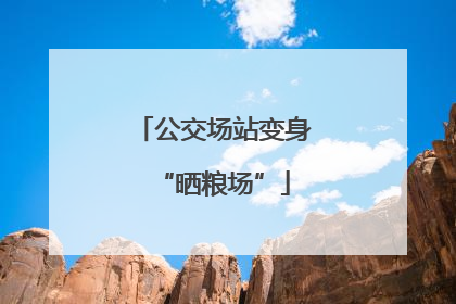 公交场站变身“晒粮场”