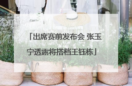 出席赛前发布会 张玉宁透露将搭档王钰栋