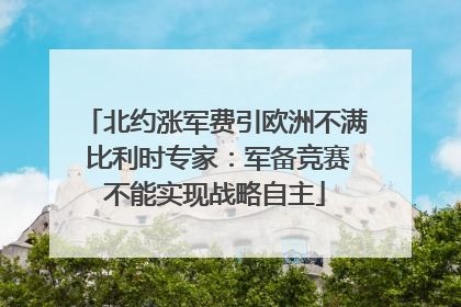 北约涨军费引欧洲不满 比利时专家：军备竞赛不能实现战略自主