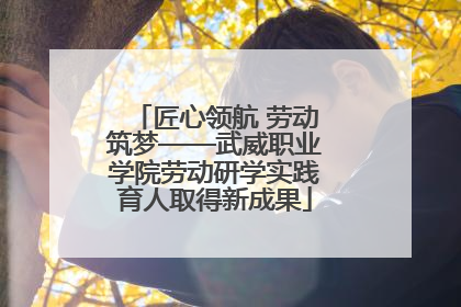 匠心领航 劳动筑梦——武威职业学院劳动研学实践育人取得新成果
