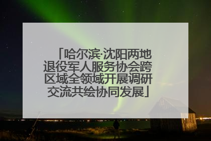 哈尔滨·沈阳两地退役军人服务协会跨区域全领域开展调研交流共绘协同发展