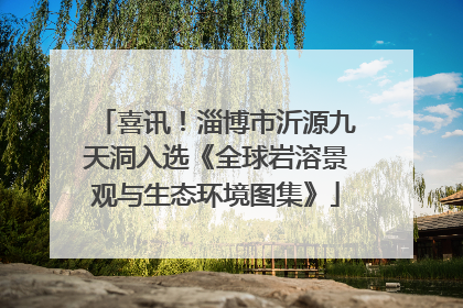 喜讯！淄博市沂源九天洞入选《全球岩溶景观与生态环境图集》