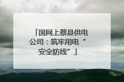 国网上蔡县供电公司：筑牢用电“安全防线”