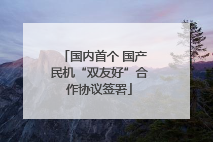国内首个 国产民机“双友好”合作协议签署