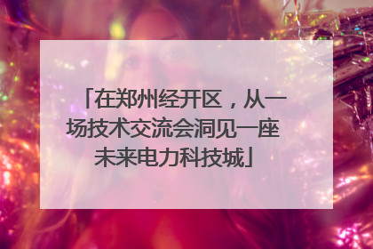 在郑州经开区，从一场技术交流会洞见一座未来电力科技城