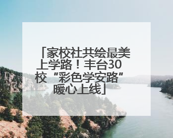 家校社共绘最美上学路！丰台30校“彩色学安路”暖心上线