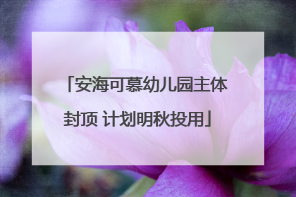 安海可慕幼儿园主体封顶 计划明秋投用