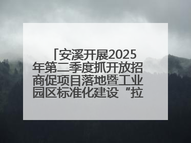 安溪开展2025年第二季度抓开放招商促项目落地暨工业园区标准化建设“拉练”活动