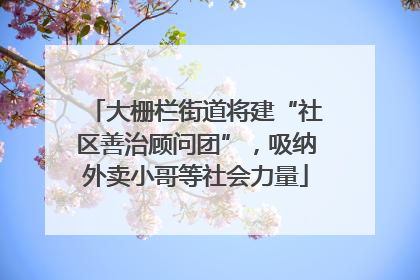 大栅栏街道将建“社区善治顾问团”，吸纳外卖小哥等社会力量