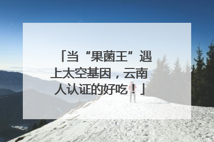 当“果菌王”遇上太空基因，云南人认证的好吃！