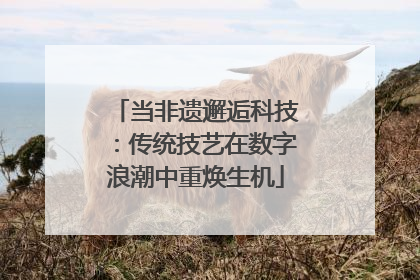 当非遗邂逅科技：传统技艺在数字浪潮中重焕生机