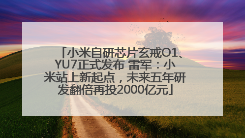 小米自研芯片玄戒O1、YU7正式发布 雷军：小米站上新起点，未来五年研发翻倍再投2000亿元
