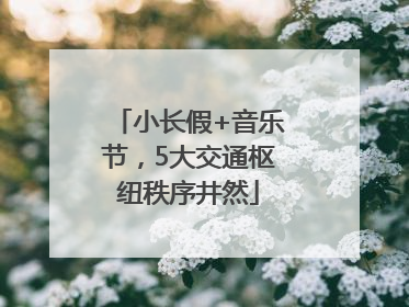 小长假+音乐节，5大交通枢纽秩序井然