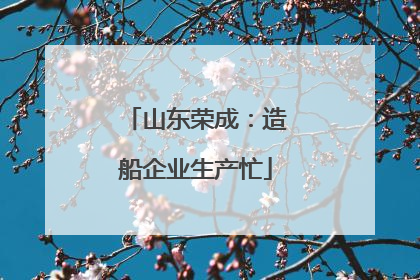 山东荣成：造船企业生产忙