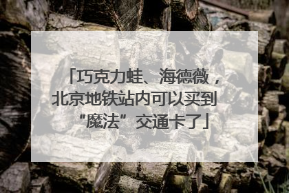 巧克力蛙、海德薇，北京地铁站内可以买到“魔法”交通卡了