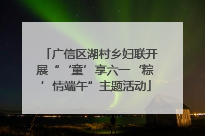 广信区湖村乡妇联开展“‘童’享六一‘粽’情端午”主题活动