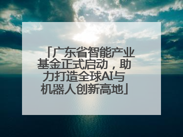 广东省智能产业基金正式启动，助力打造全球AI与机器人创新高地