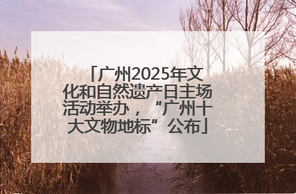 广州2025年文化和自然遗产日主场活动举办，“广州十大文物地标”公布