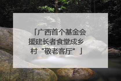 广西首个基金会援建长者食堂成乡村“敬老客厅”