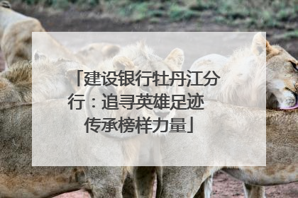 建设银行牡丹江分行：追寻英雄足迹 传承榜样力量
