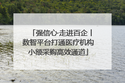 强信心·走进百企丨数智平台打通医疗机构小额采购高效通道